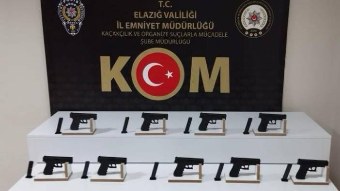 Elazığ’da 9 adet ruhsatsız tabanca ele geçirildi '1 tutuklama'