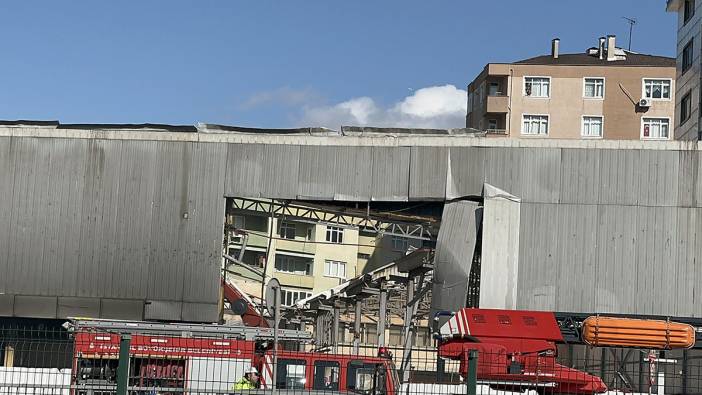 Pendik'te süpermarkette yangın