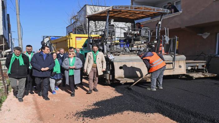 Osmangazi Belediyesi üstyapı çalışmalarına devam ediyor