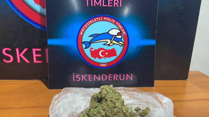 Hatay'da bir şüphelide 200 gram esrar bulundu