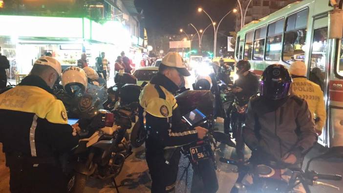 Adana'da 127 motosiklet trafikten men edildi