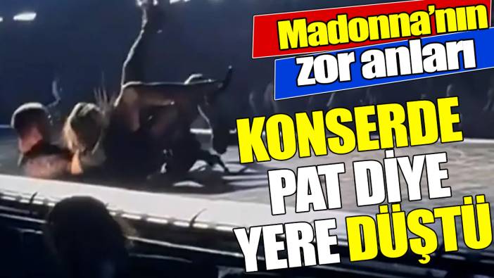 Madonna sahnede pat diye düştü ‘O anlar saniye saniye kamerada’