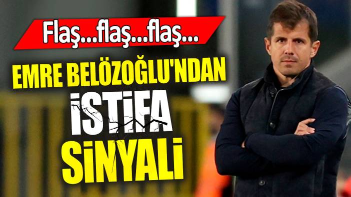 Emre Belözoğlu'ndan istifa sinyali