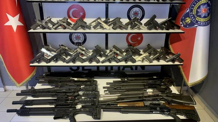 Adana’da 90 ruhsatsız silah ele geçirildi
