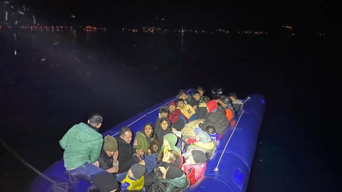 Ezine açıklarında 14’ü çocuk, 31 kaçak göçmen yakalandı