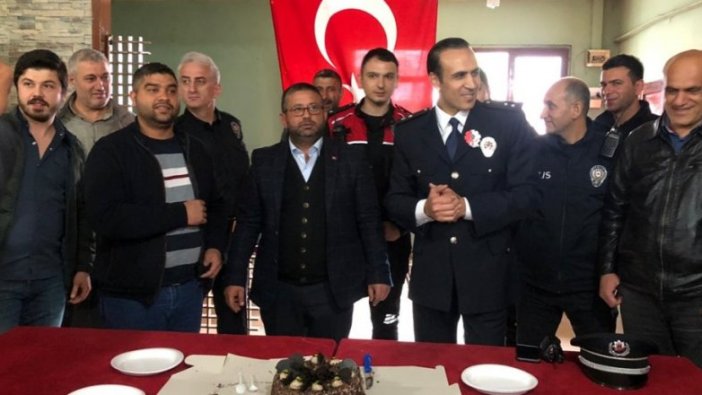 Kavga ihbarına giden polise pasta sürprizi