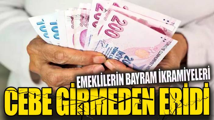 Emeklilerin bayram ikramiyeleri cebe girmeden eridi