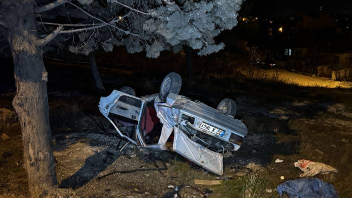 Burdur'da otomobil şarampole devrildi '1'i ağır 3 yaralı'