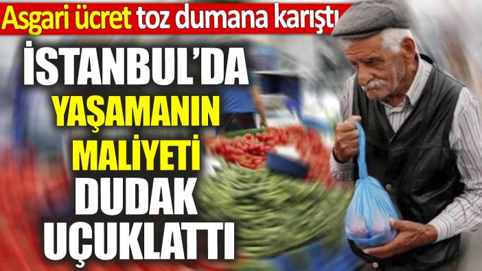 İstanbul’da yaşamın maliyeti dudak uçuklattı ‘Asgari ücret toz dumana karıştı’