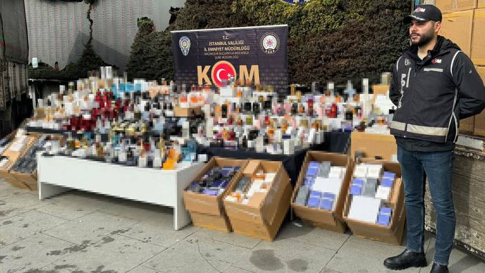 İstanbul'da binlerce şişe kaçak parfüm ele geçirildi