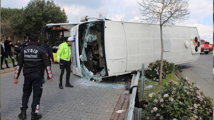 Aydın'da yolcu minibüsü devrildi 'Onlarca yaralı var'