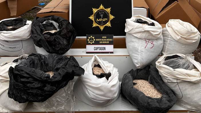Mersin'de kilolarca uyuşturucu hap ele geçirildi