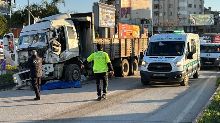 Adana'da otobüs ile kamyon çarpıştı '1 ölü'