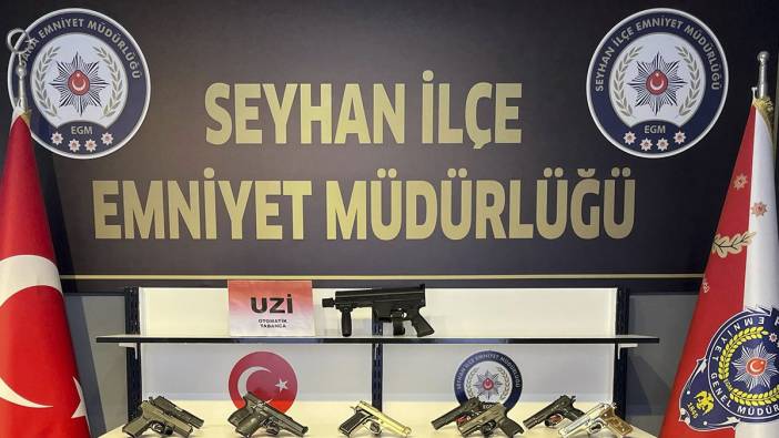 Adana'da onlarca silah binlerce uyuşturucu hap ele geçirildi