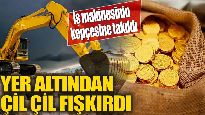 İş makinesinin kepçesine takıldı 'Yer altından çil çil fışkırdı