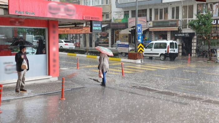 Aydın'da sağanak yağış