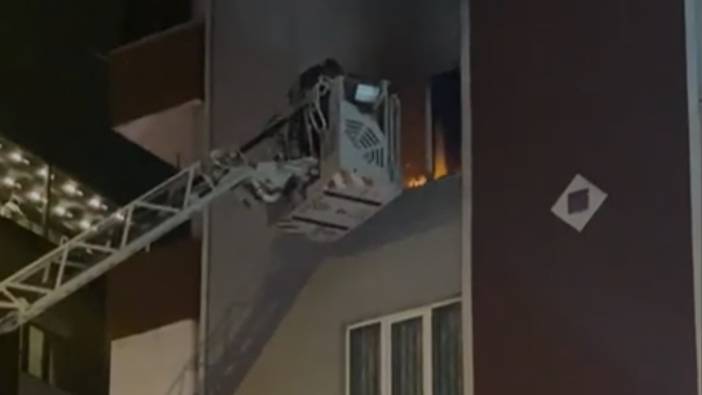 7 katlı apartmanda yangın çıktı