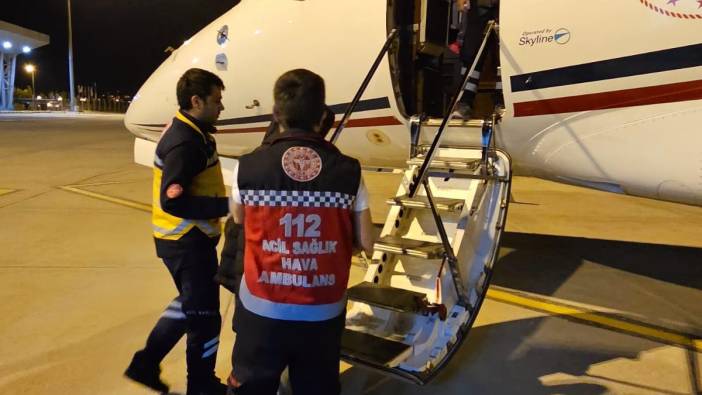 Bingöl’de ambulans uçak 13 yaşındaki çocuk için havalandı