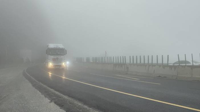 Bolu Dağı'nda sis etkisi sürüyor