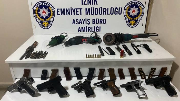 Bursa'da kaçak silah imalatı '1 tutuklama'