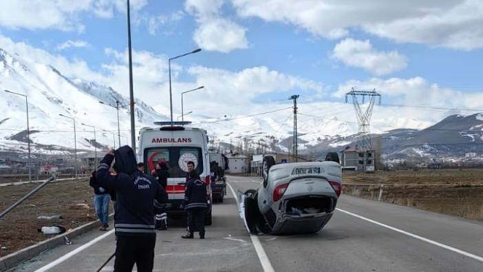 Van'da otomobilin takla atması sonucu 1 kişi yaralandı