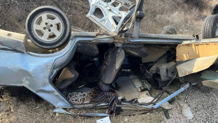 Isparta'da  otomobil takla attı '1 ölü 2 yaralı'