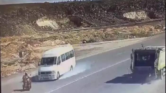 Nevşehir’de minibüsün çarptığı sürücüsü hayatını kaybetti