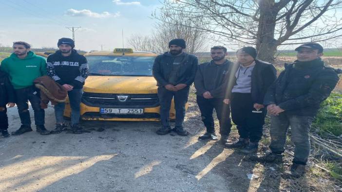 Edirne'de 9 kaçak göçmen ve 1 organizatör yakalandı