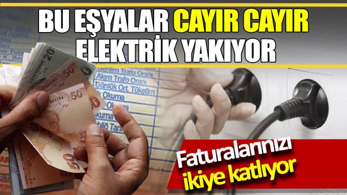 Bu eşyalar cayır cayır elektrik yakıyor Faturalarınızı ikiye katlıyor