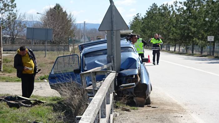 Kütahya'da trafik kazası '1 yaralı'