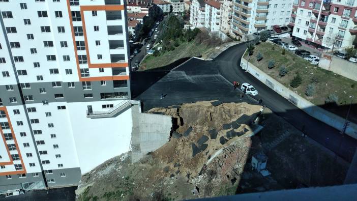 Ankara'da istinat duvarı çöktü