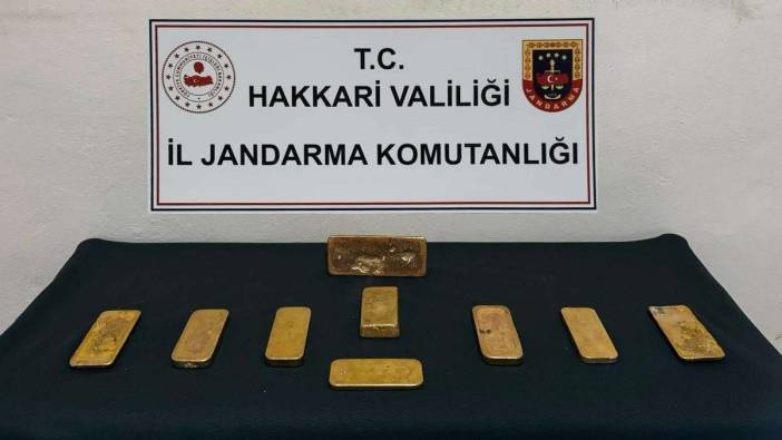 Hakkari'de 37 milyon TL değerinde külçe altın ele geçirildi