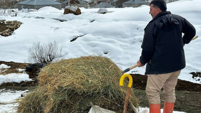 Hakkari Yüksekova’da kış çiftçileri zorluyor