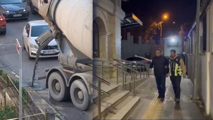 Maltepe'de beton dökerek ilerleyen mikser sürücüsüne rekor ceza