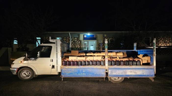 1500 litre kaçak alkol yakalandı