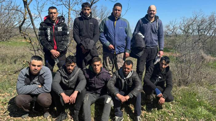 Edirne'de 9 kaçak göçmen yakayı ele verdi