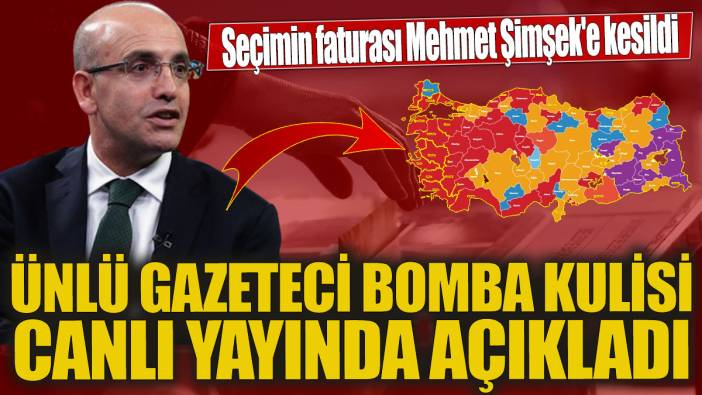 Seçimin faturası Mehmet Şimşek'e kesildi 'Ünlü gazeteci bomba kulisi canlı yayında açıkladı