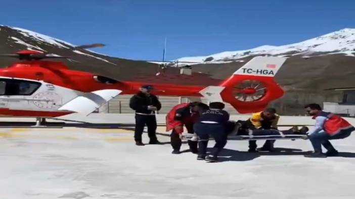 Ambulans helikopter 16 yaşındaki çocuk hasta için havalandı
