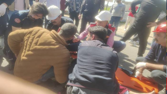 Mardin’de motosikletten düşen kadın yaralandı