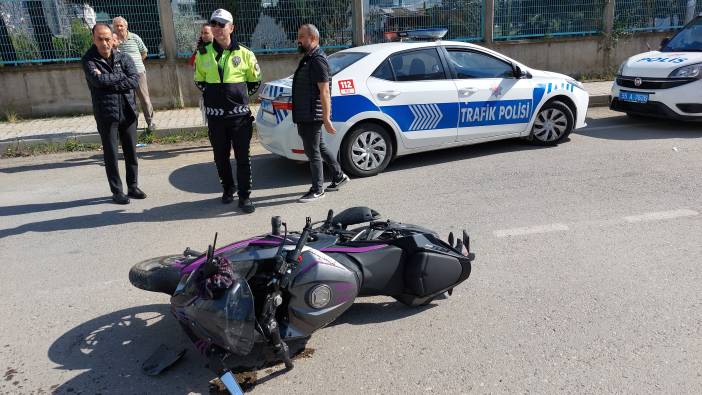 Samsun'da otomobil ile motosiklet çarpıştı '1 yaralı'