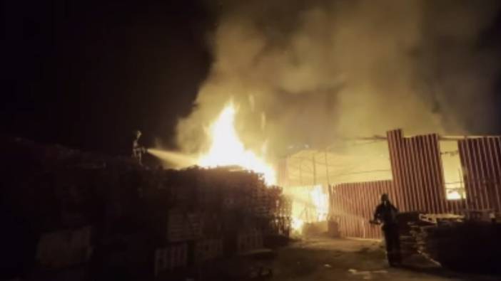 Bolu'da fabrika yangını panik yarattı