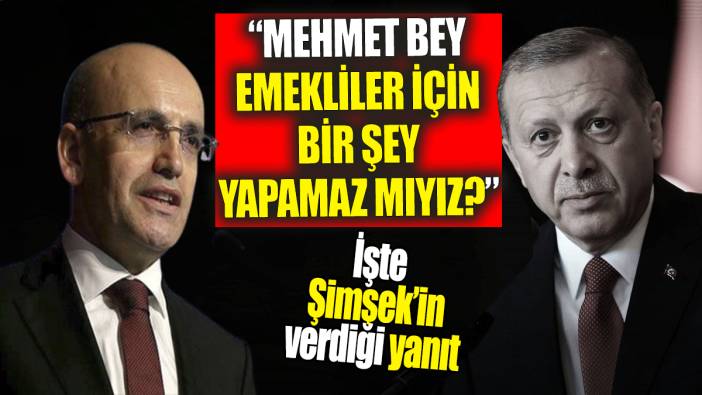 Erdoğan Mehmet Şimşek'e 'Emekliler için bir şey yapamaz mıyız?' diye sordu 'İşte yanıtı'