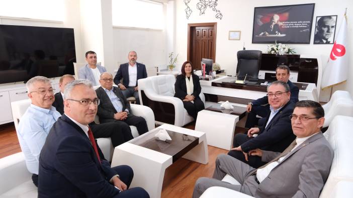 Efeler Belediye Başkanı Yetişkin Başkan Çerçioğlu'nu makamında ağırladı