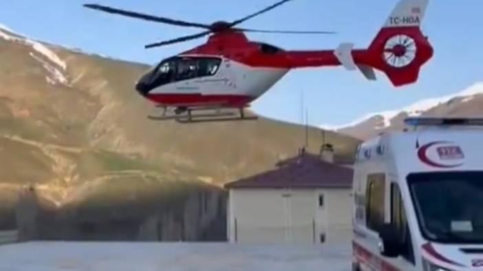 Ambulans helikopter 'solunum sıkıntısı' yaşayan hasta için havalandı