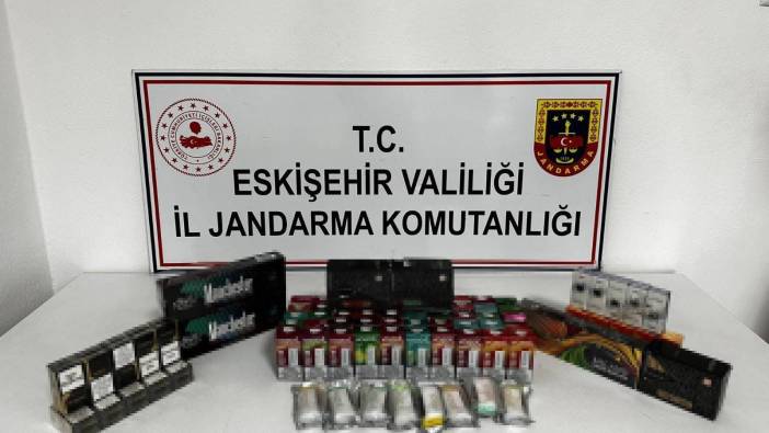 Eskişehir'de jandarmadan kaçak sigara araması sonuç verdi