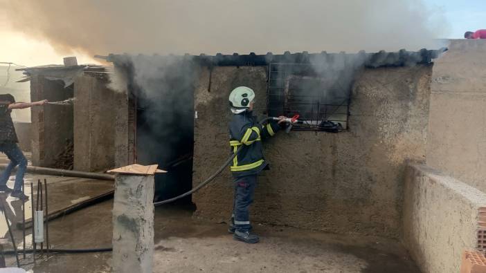Mardin'de bir evde yangın çıktı