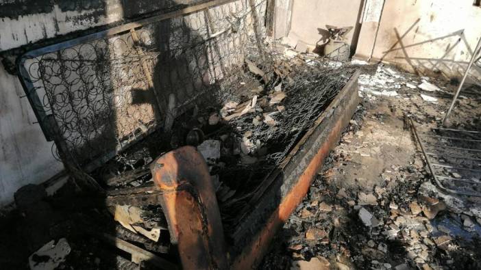Hatay Samandağ'da ev yangını