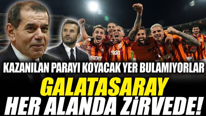 Galatasaray her alanda zirvede! Kazanılan parayı koyacak yer bulamıyorlar