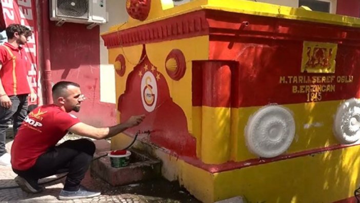 Sinop'ta çeşmeler sarı-kırmızıya boyandı