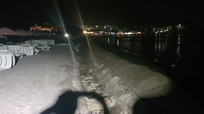 Dünyaca ünlü plajda kaçak kazı